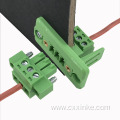 3.81MM solderless butt through-wall terminal block three-piece set